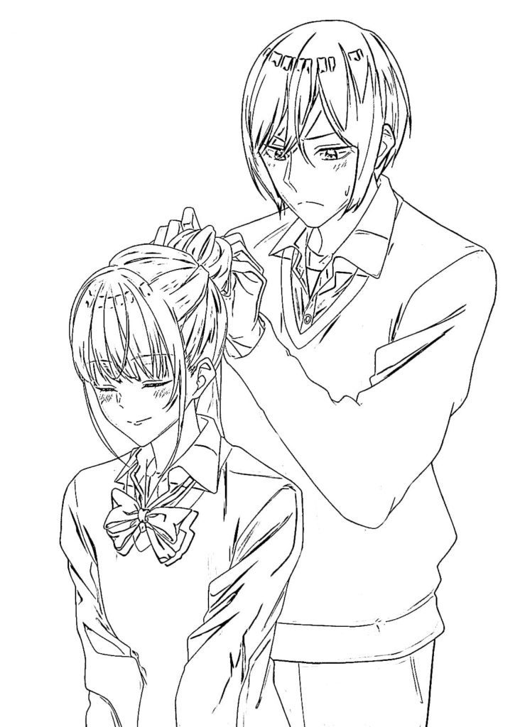 Printable Horimiya Coloring Pages