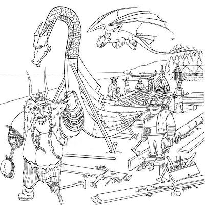 Free How To Train Your Dragon Coloring Page
