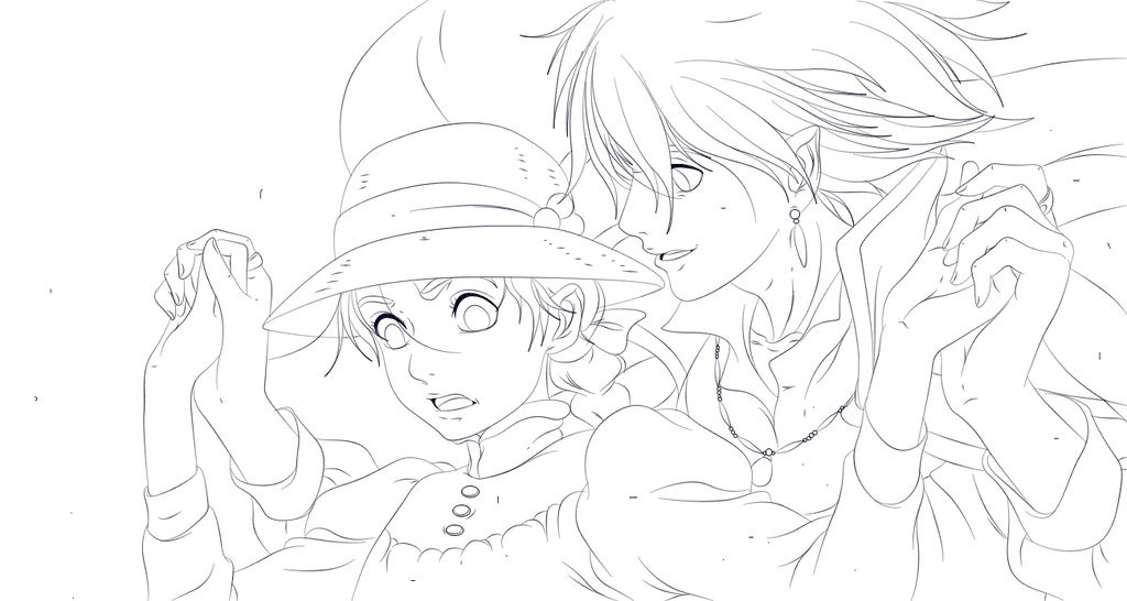 Howl's Moving Castle Coloring Pages Printable