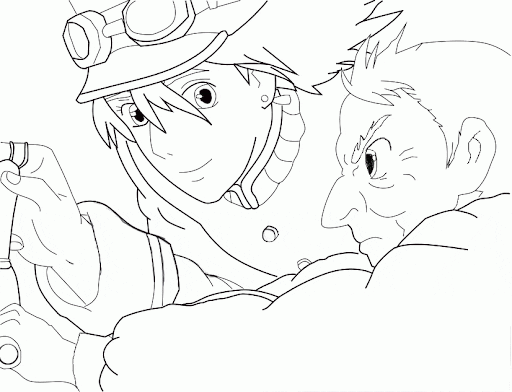 Howl's Moving Castle Coloring Pages