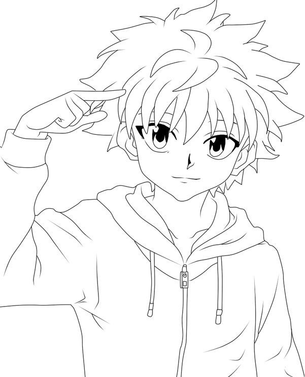 Hunter X Hunter Killua Coloring Pages