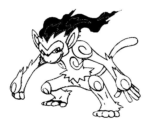 Infernape Coloring Page