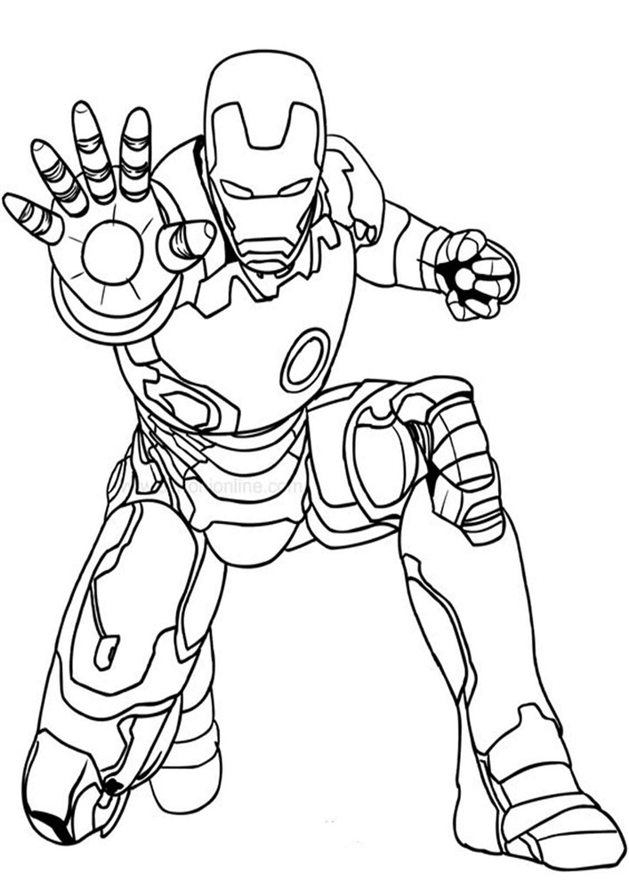 Iron Man Coloring Page
