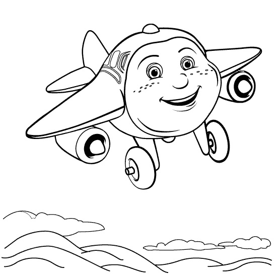 Jay Jay the Jet Plane Coloring Pages
