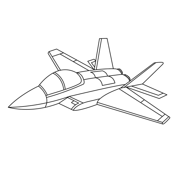 Jet Airplane Coloring Pages