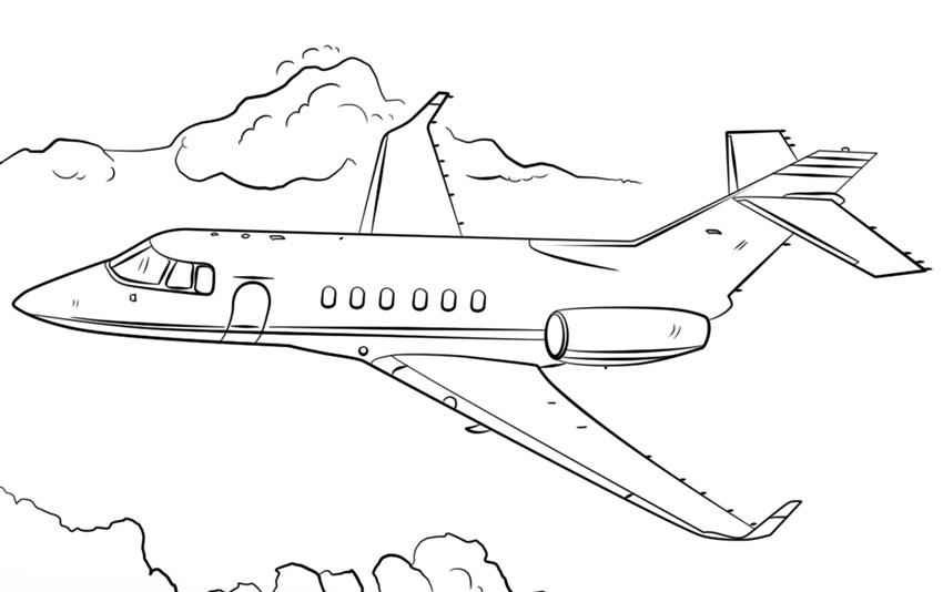 Jet Coloring Pages Printable