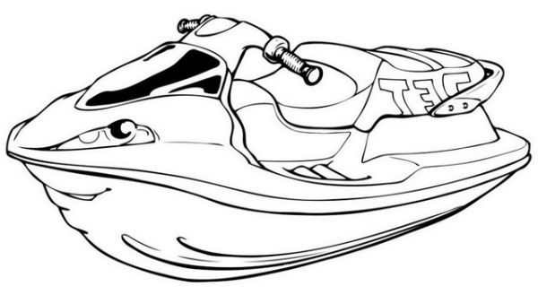 Jet Ski Coloring Pages