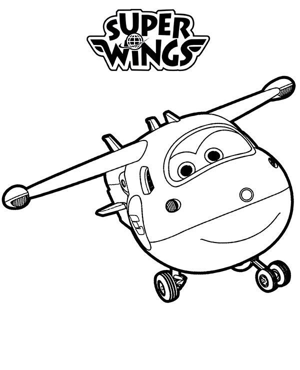 Jet Super Wings Coloring Pages