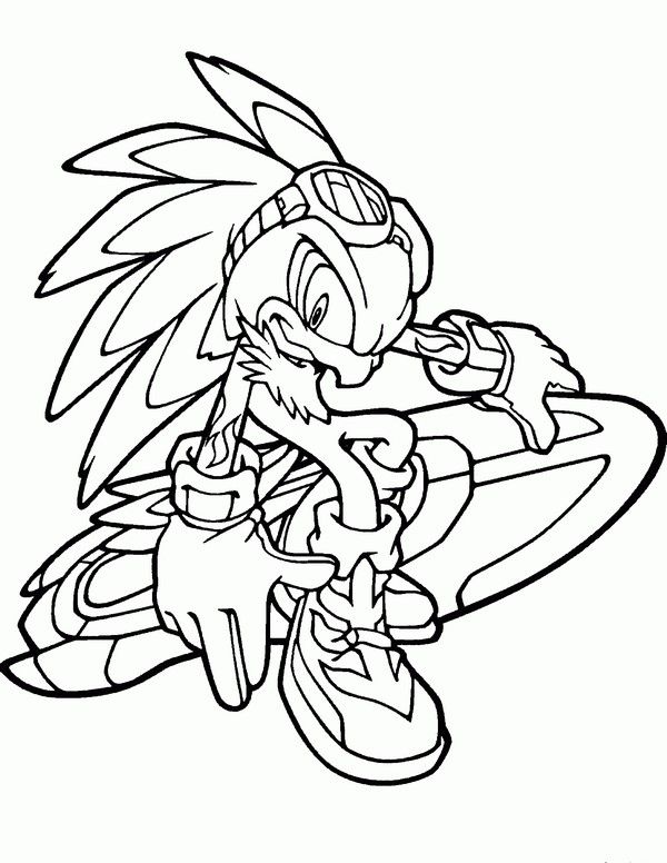 Jet from Sonic Coloring Pages
