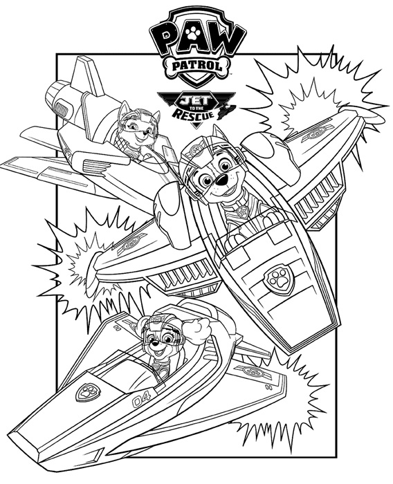 Jet to the Rescue Coloring Pages