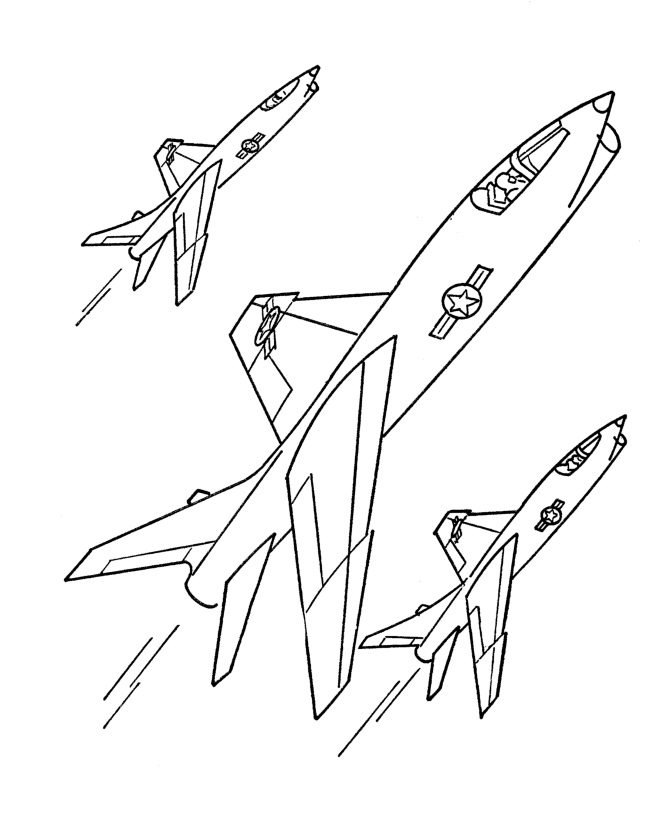 Jets Coloring Page