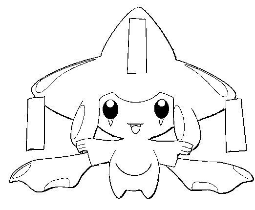 Jirachi Coloring Page