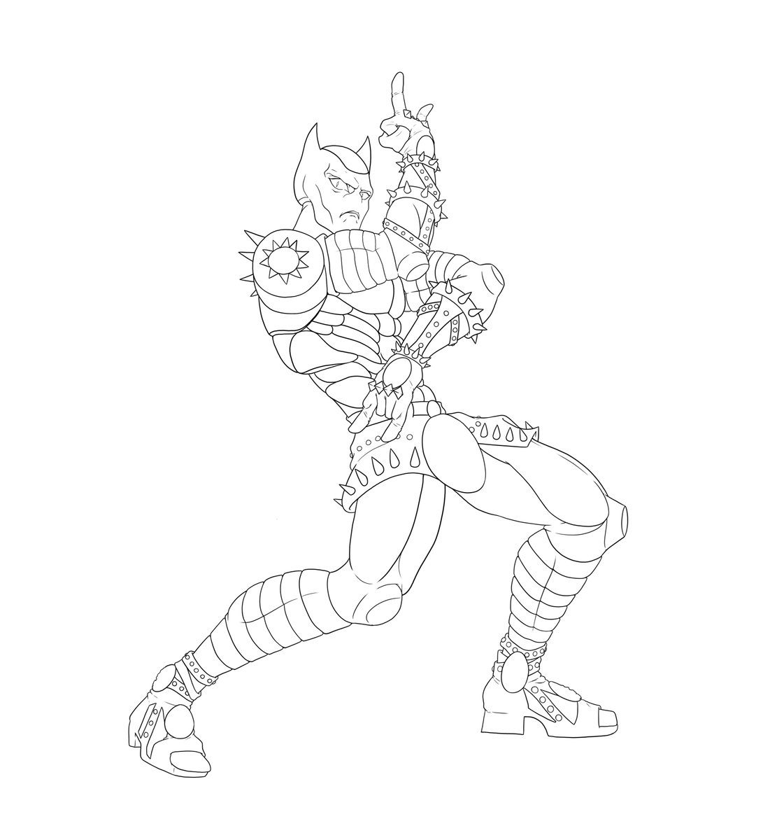 JoJo's Bizarre Adventure Killer Queen Coloring Pages