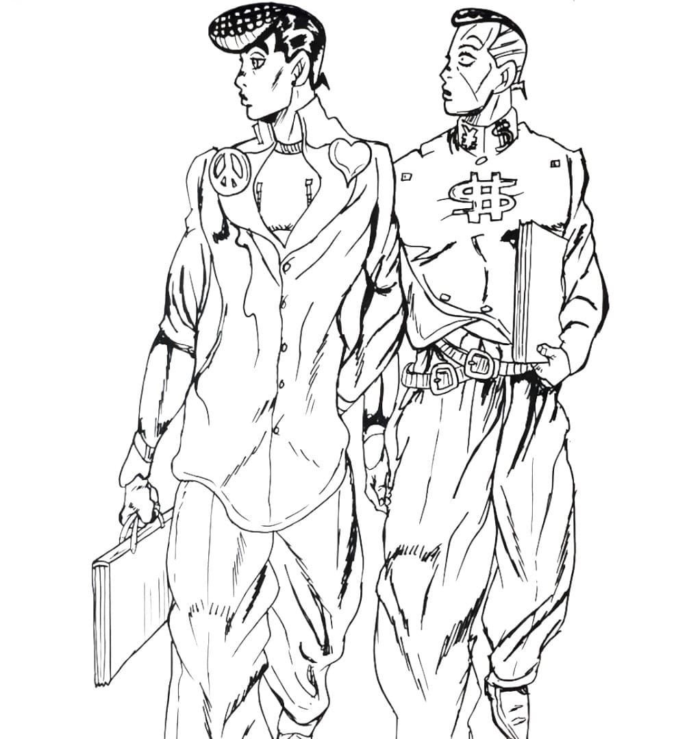JoJo's Bizarre Adventure Character Coloring Pages