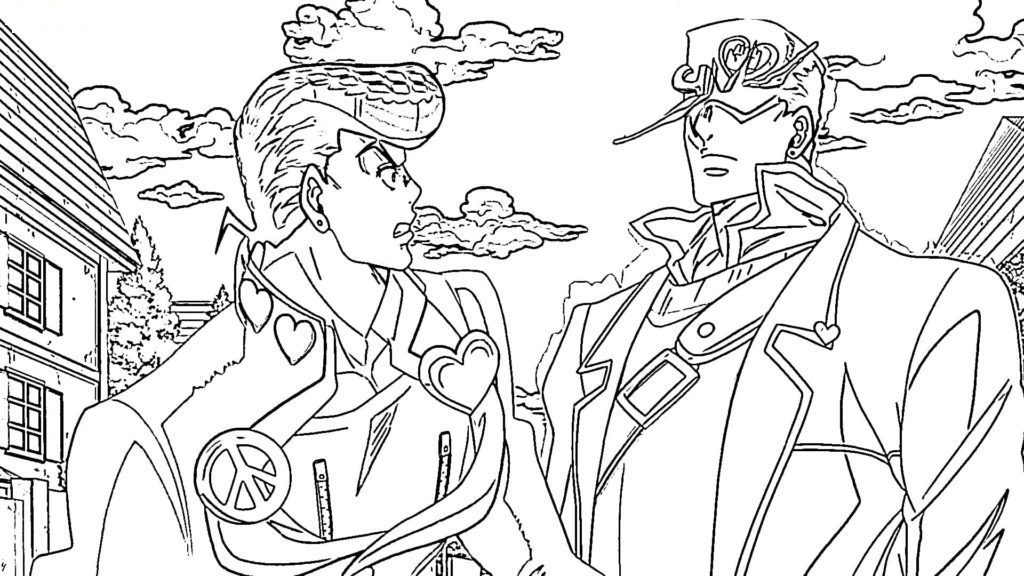 JoJo's Bizarre Adventure Coloring Page