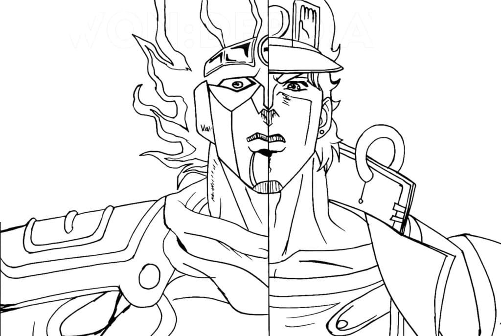 JoJo's Bizarre Adventure Coloring Pages Wonder Day