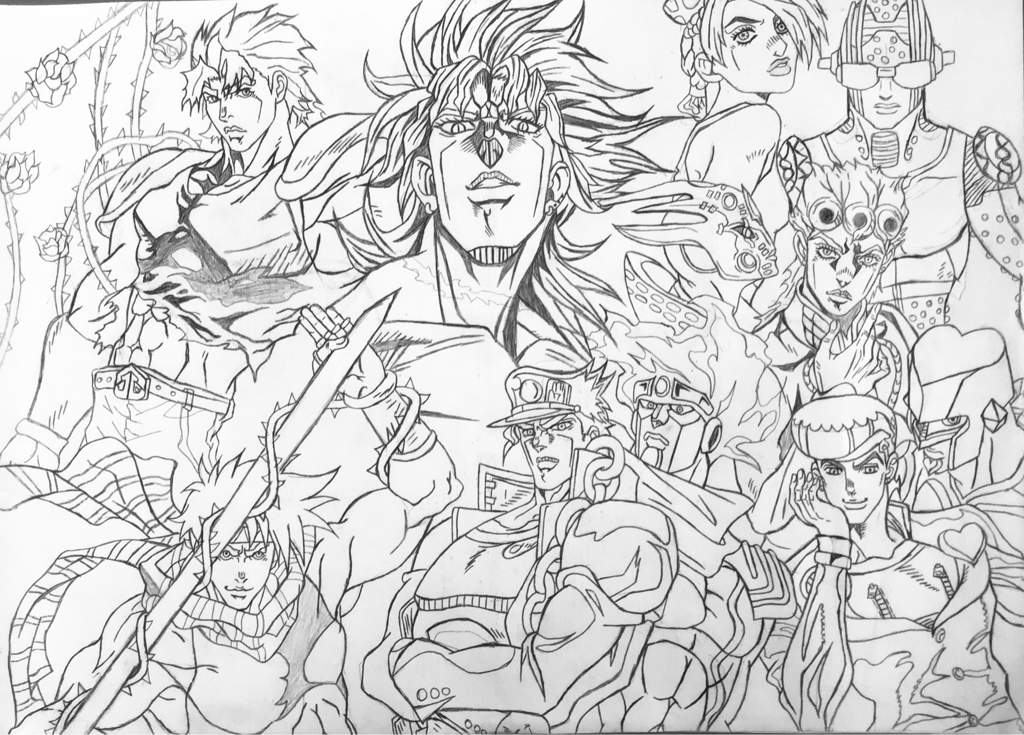 JoJo's Bizarre Adventure Anime Coloring Pages