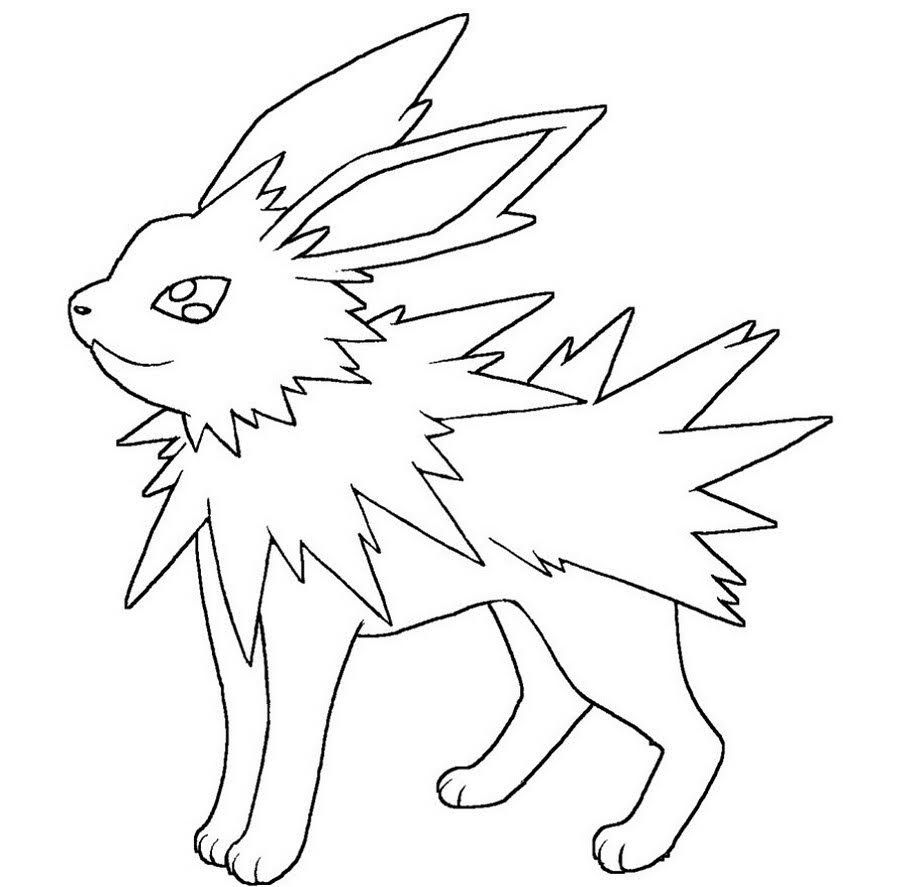 Jolteon Coloring Page