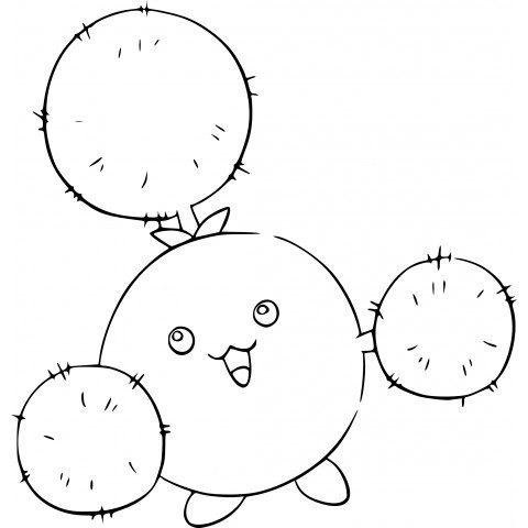 Jumpluff Coloring Page