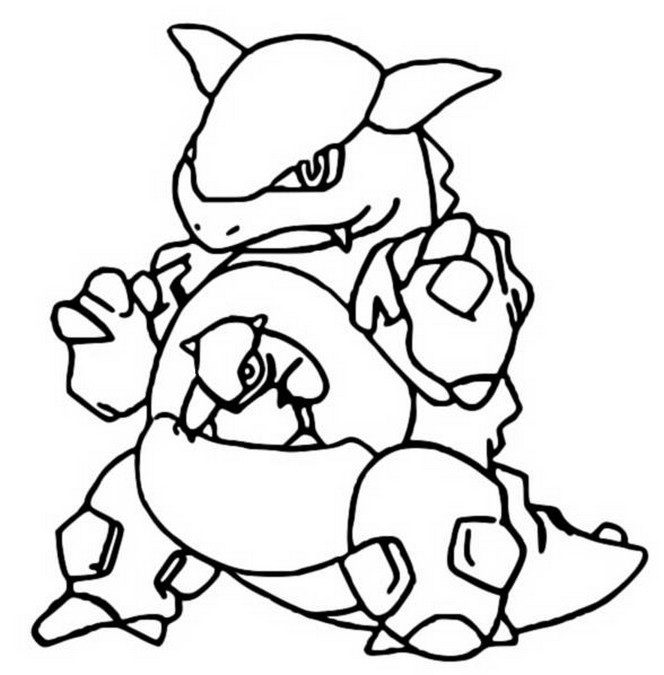 Kangaskhan Coloring Page