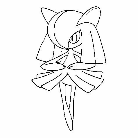 Kirlia Coloring Page