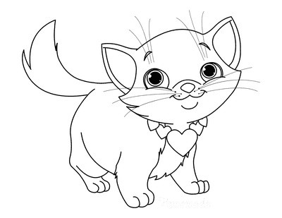 Kitty Coloring Page