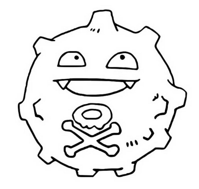 Koffing Coloring Page