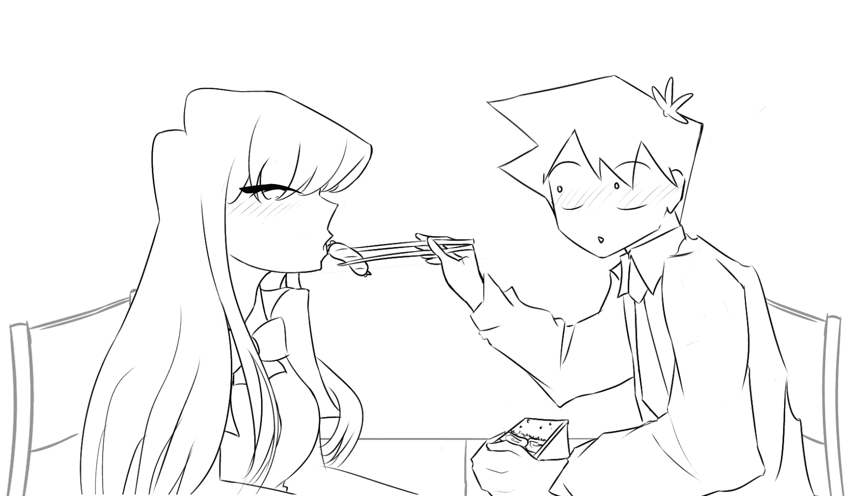 Komi Can't Communicate 2 Coloring Pages