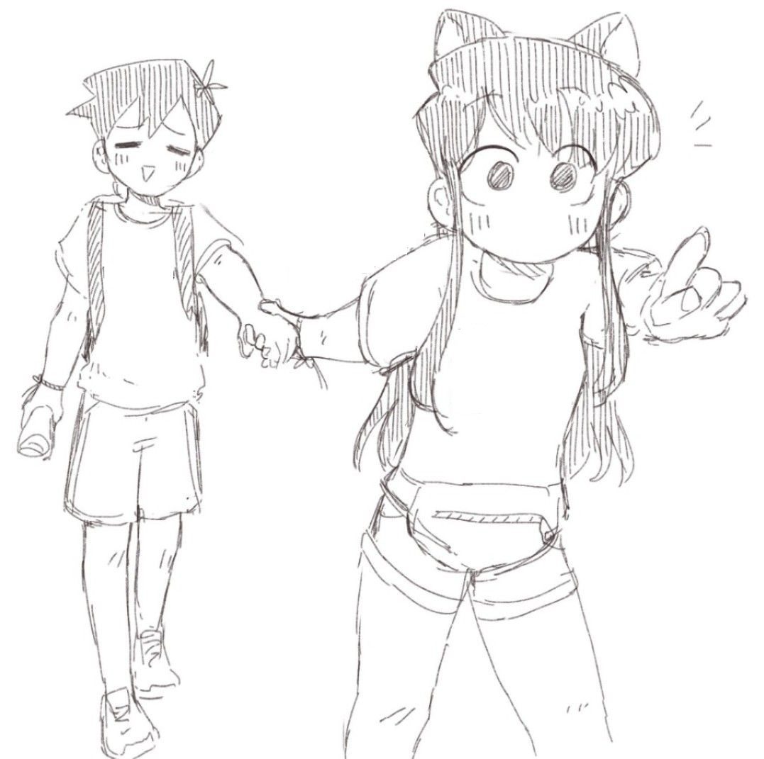 Komi Can't Communicate Walking together