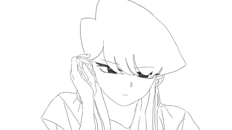 Komi Can't Communicate Playing with Hair & book for kids.