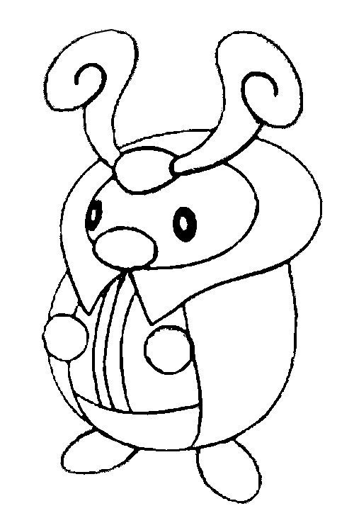 Kricketot Coloring Page