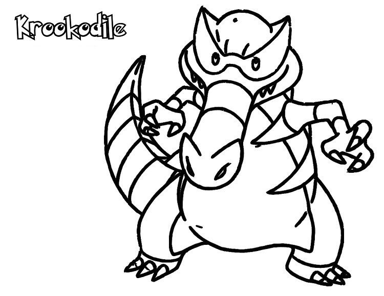 Krookodile Coloring Page