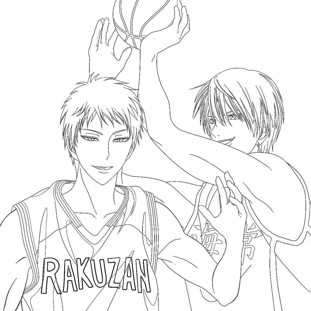 Kuroko's Basketball coloring page