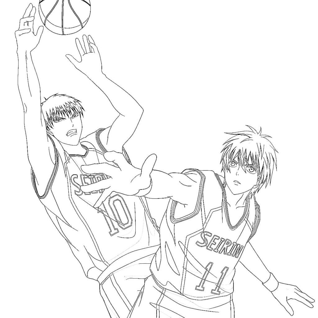 Kuroko's Basketball coloring pages