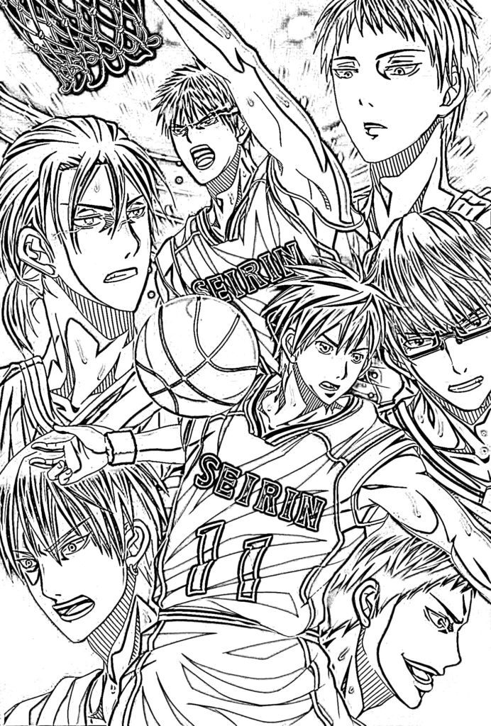 Seirin coloring pages