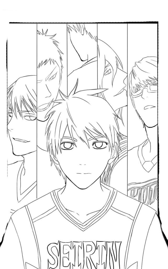 Kuroko Coloring Page