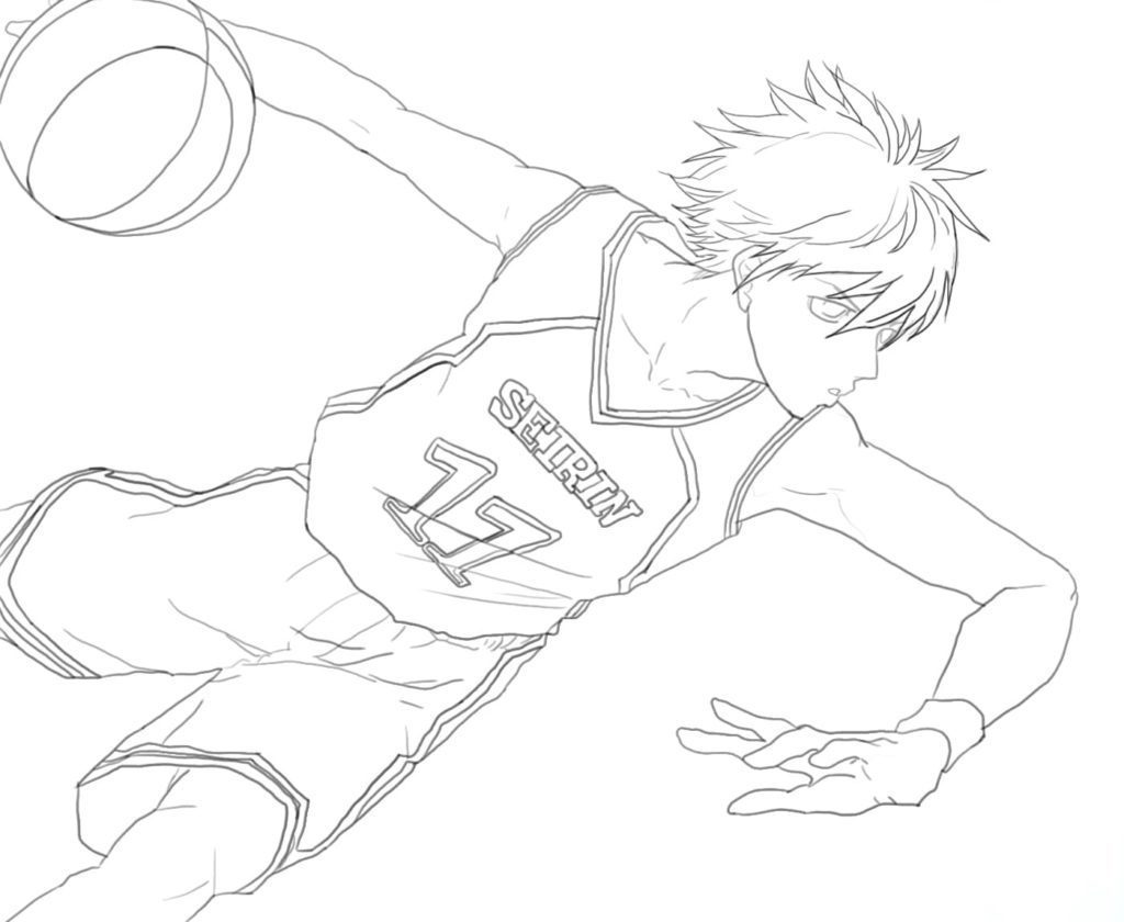 Tetsuya Kuroko No Basket Coloring Pages