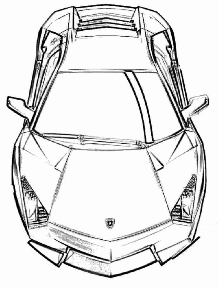 Lamborghini Coloring Page