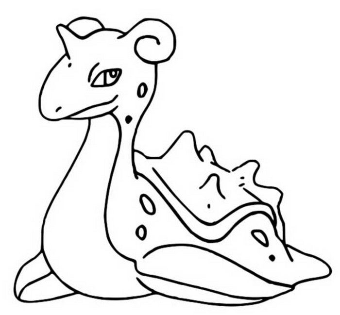 Lapras Coloring Page