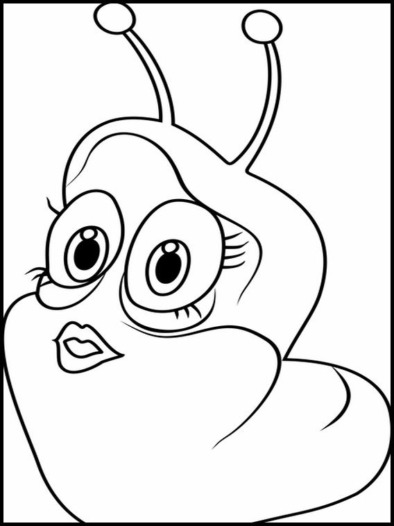 Larva Coloring Pages Free