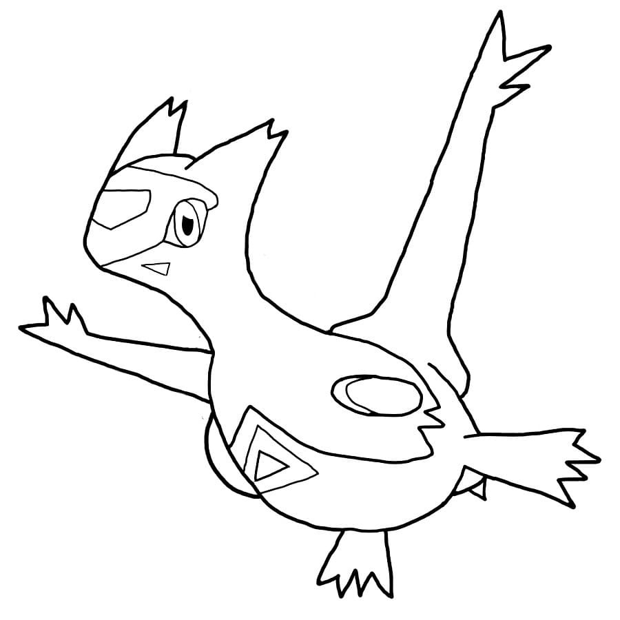 Latias Coloring Page