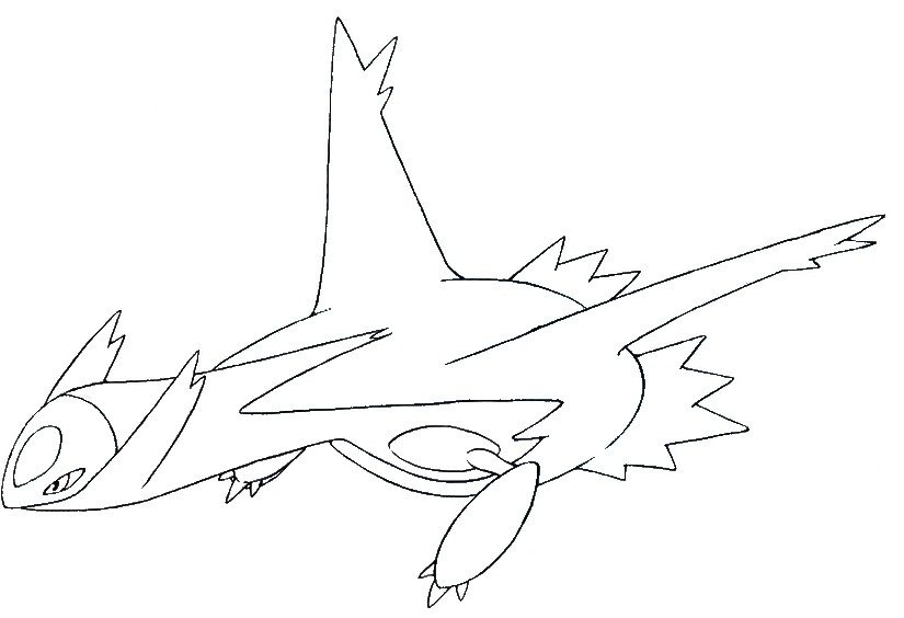 Latios Coloring Page