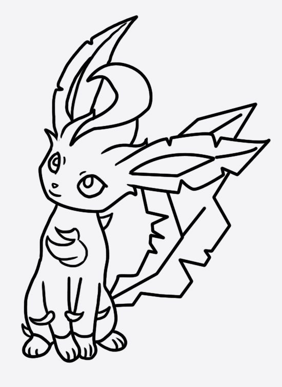 Leafeon Coloring Page