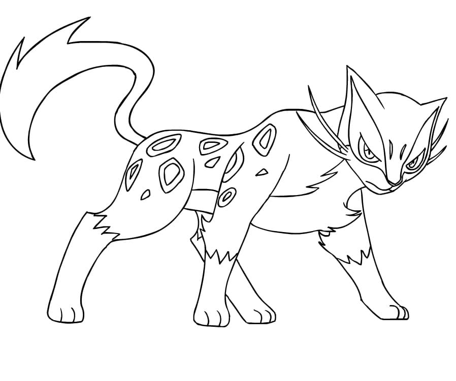 Liepard Coloring Page