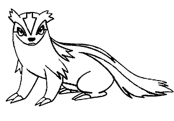 Linoone Coloring Page