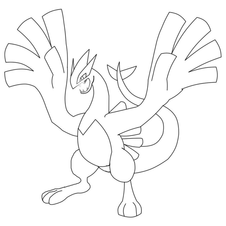 Lugia Coloring Page