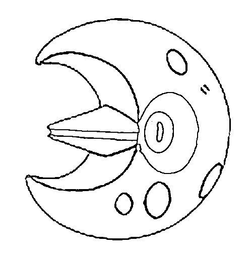 Lunatone Coloring Page