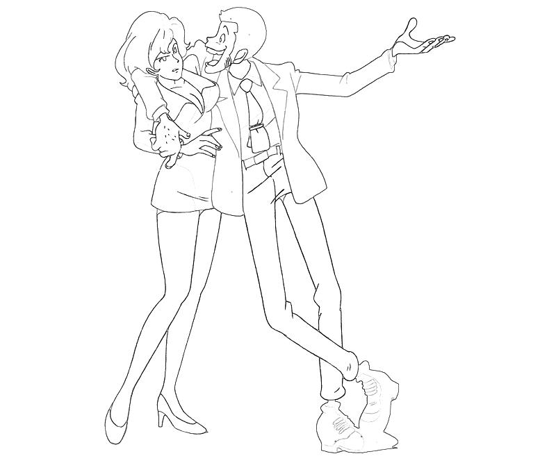 Lupin The Third Coloring Pages printable