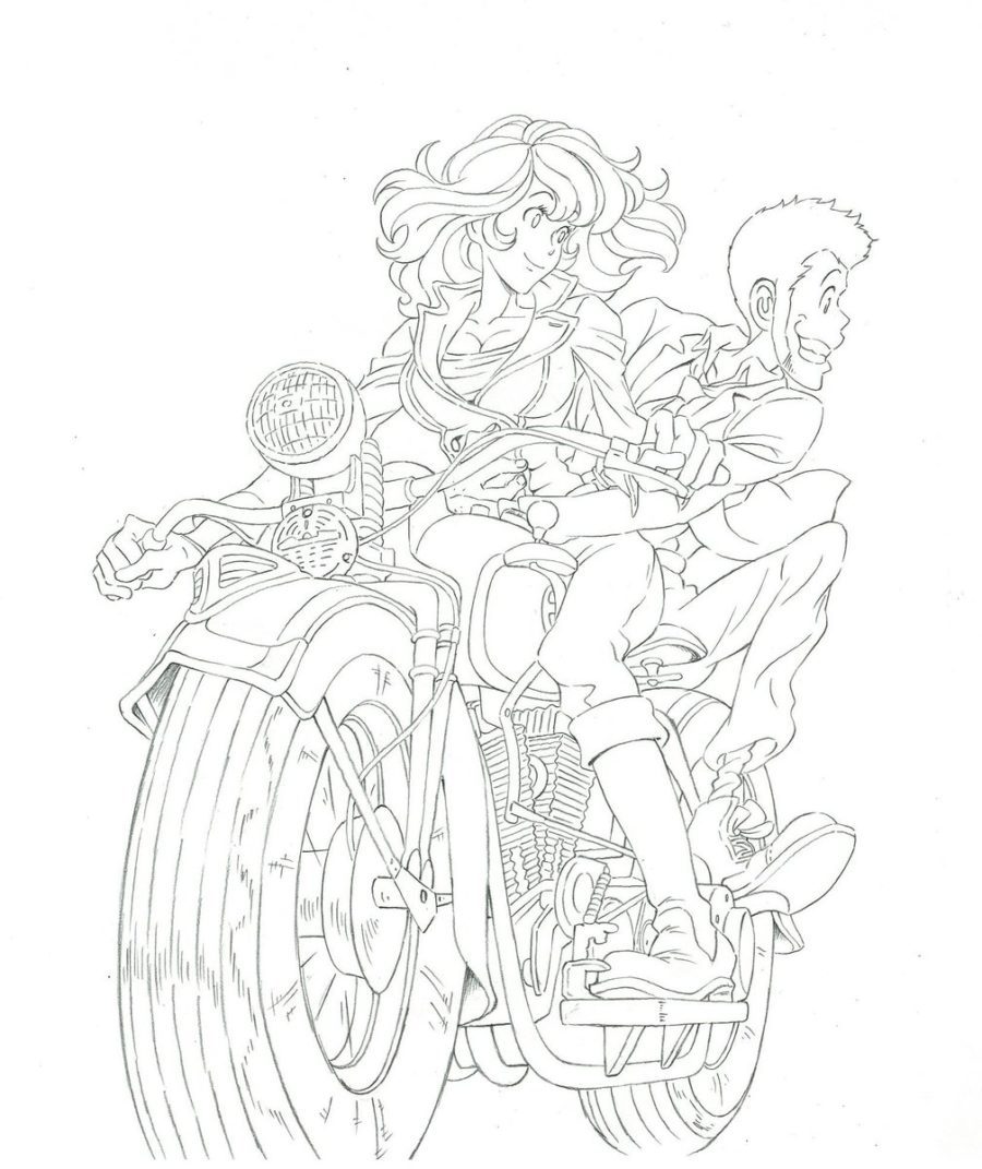 Lupin The Third Coloring Pages