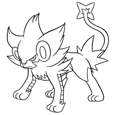 Luxray Coloring Page